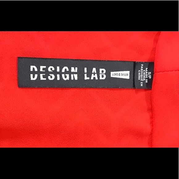 Design Lab Lord & Taylor Small Red Blouse Top - Picture 6 of 8